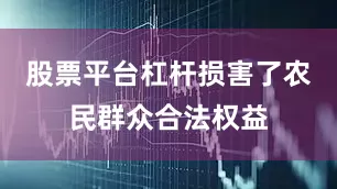 股票平台杠杆损害了农民群众合法权益