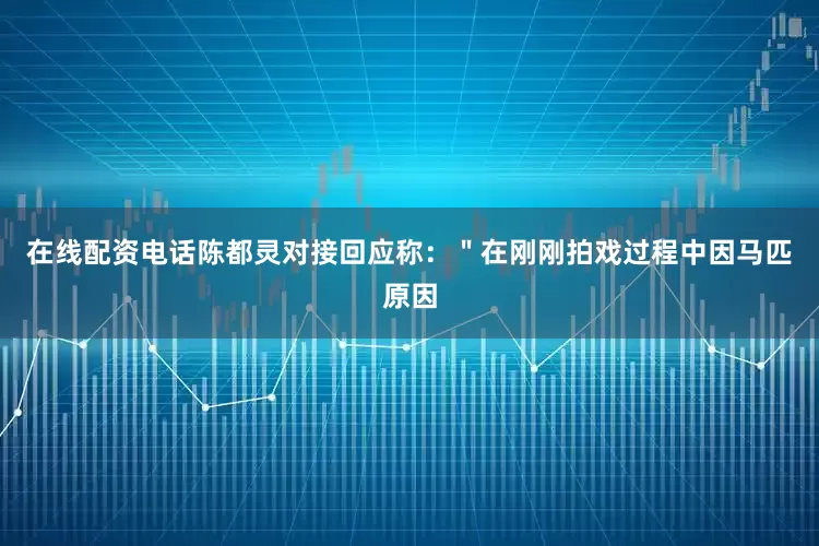 在线配资电话陈都灵对接回应称：＂在刚刚拍戏过程中因马匹原因