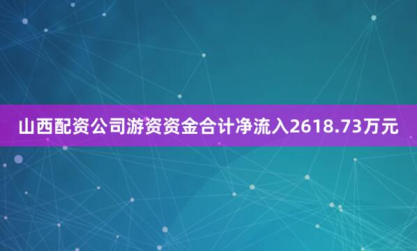 山西配资公司游资资金合计净流入2618.73万元